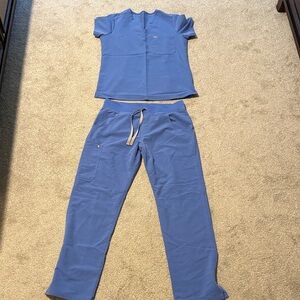 Figs Blue Scrub Set